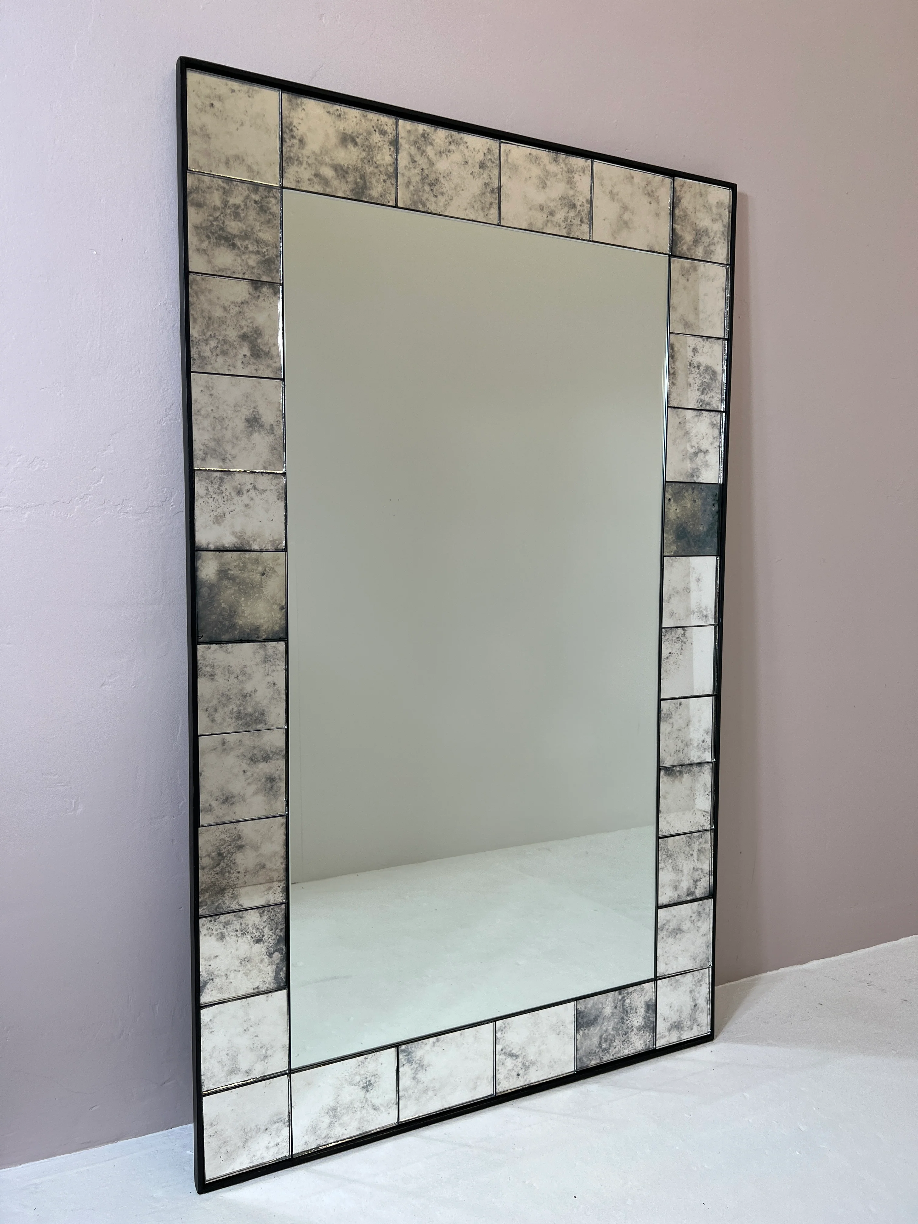 Panelled bordered mirror - 752 x 1235mm - Image 3