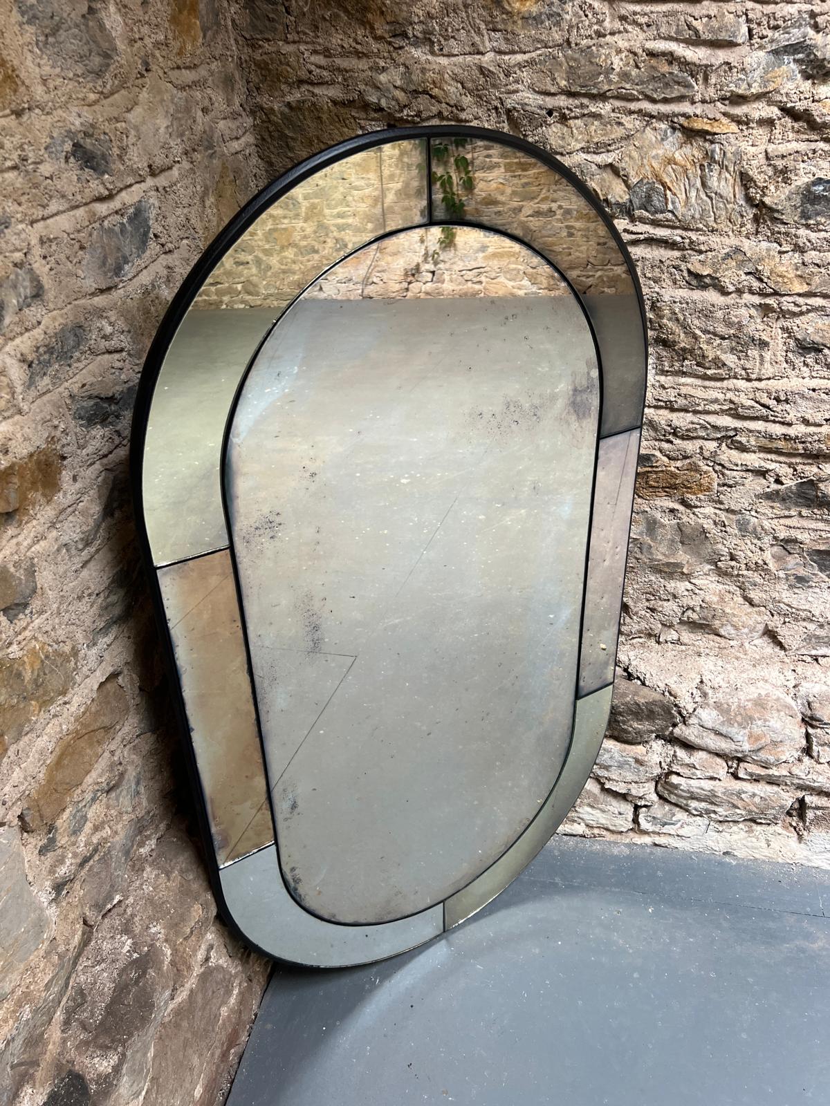 Art Deco bronze panelled oval  - 720 x 1250mm - Image 6