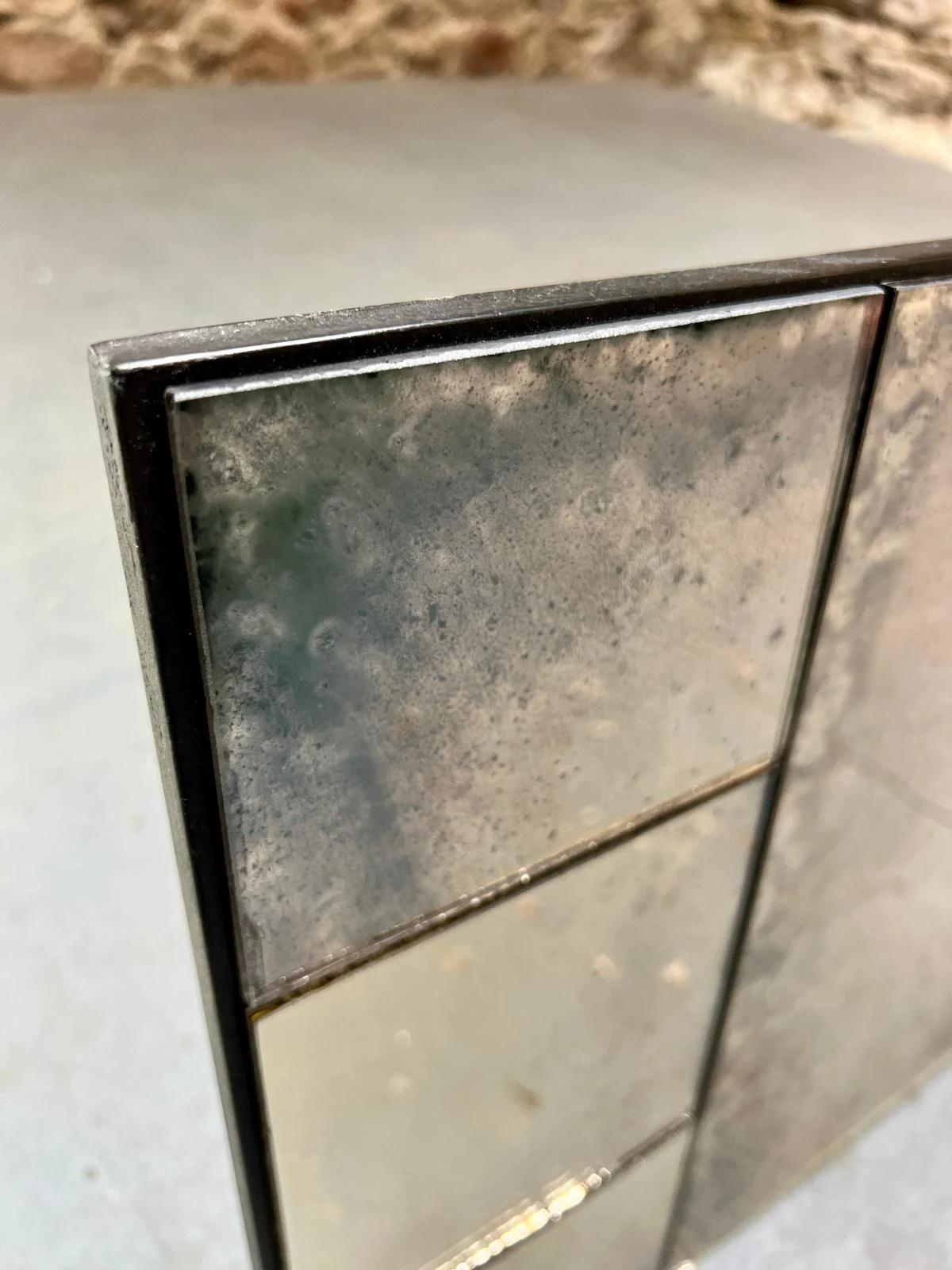 Rough Edges, tall wobble glas mirror - 377 x 1853mm - Image 2