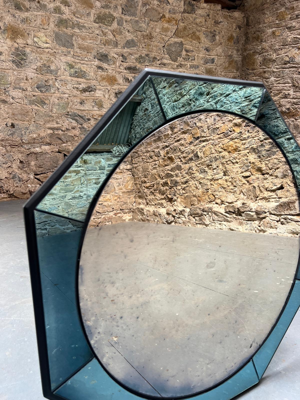 Art Deco inspired mirror - 740 x 740mm - Image 2