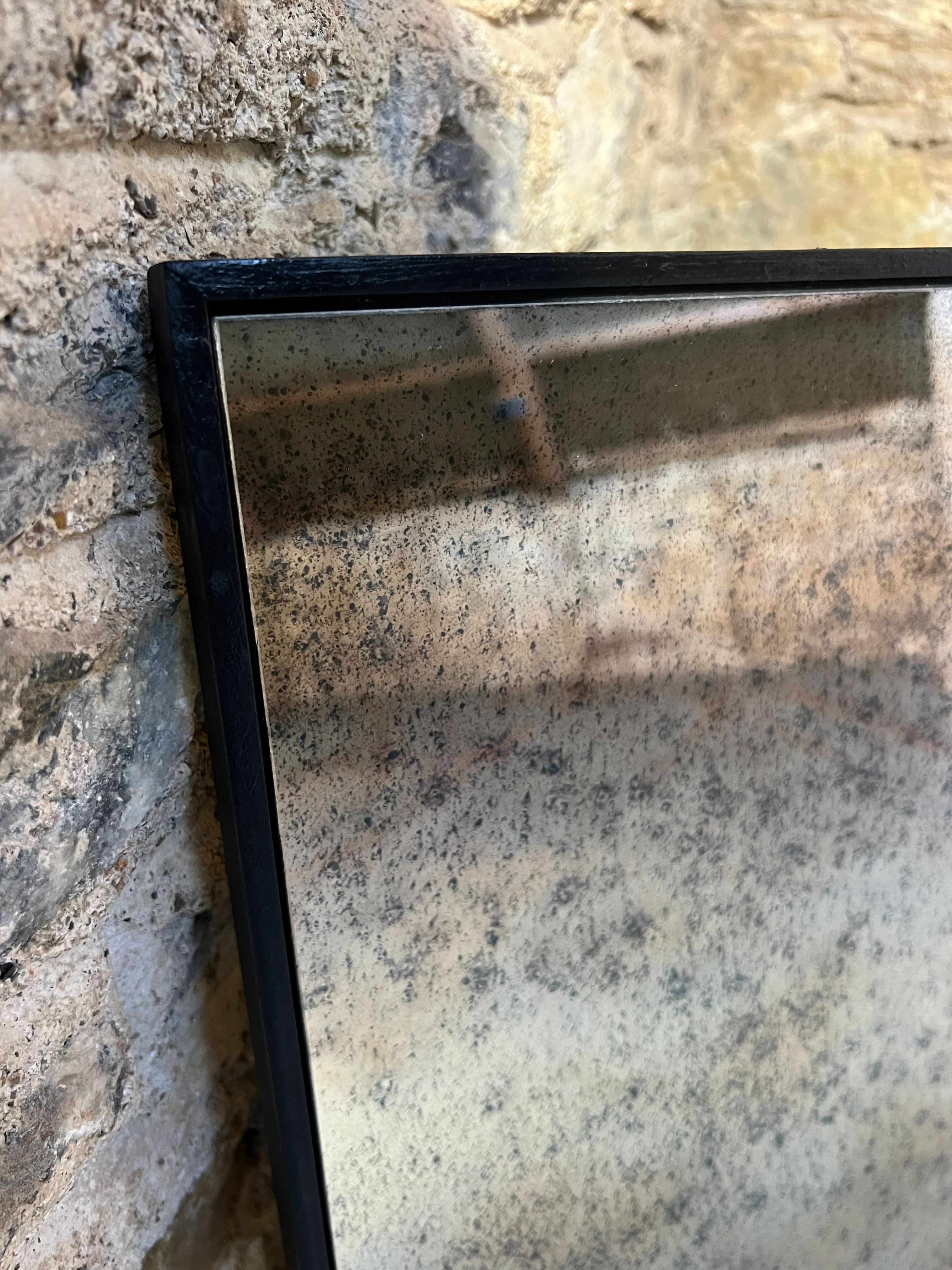 Bronzed Heavy Fox panelled mirror - 825 x 1230mm - Image 2