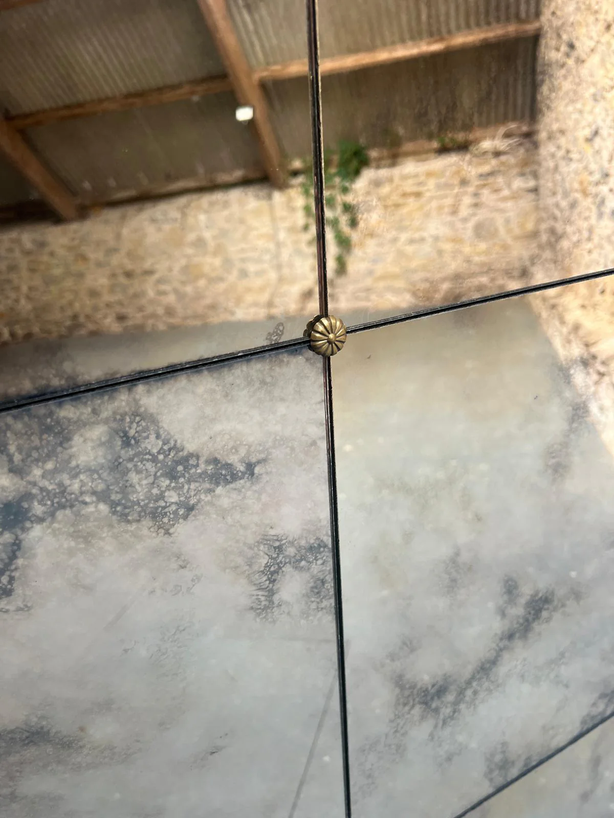 Cloud panelled mirror - 1057 x 1228mm - Image 2