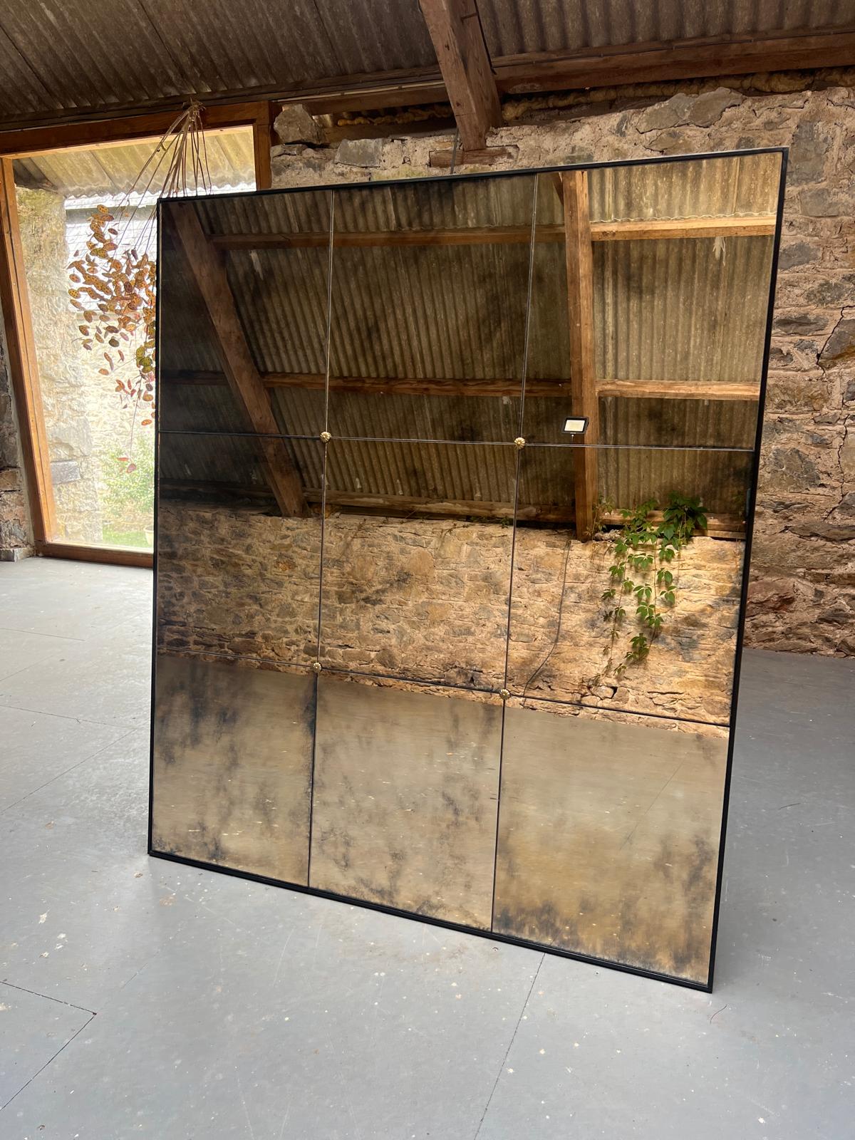 Cloud panelled mirror - 1057 x 1228mm - Image 4