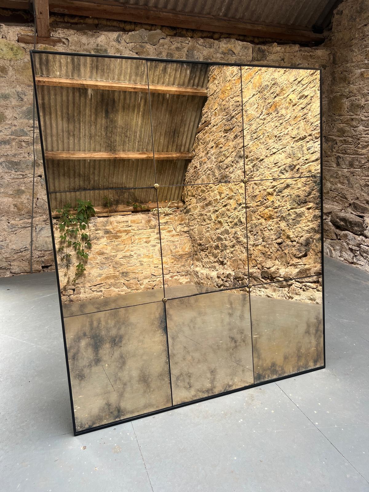 Cloud panelled mirror - 1057 x 1228mm - Image 5