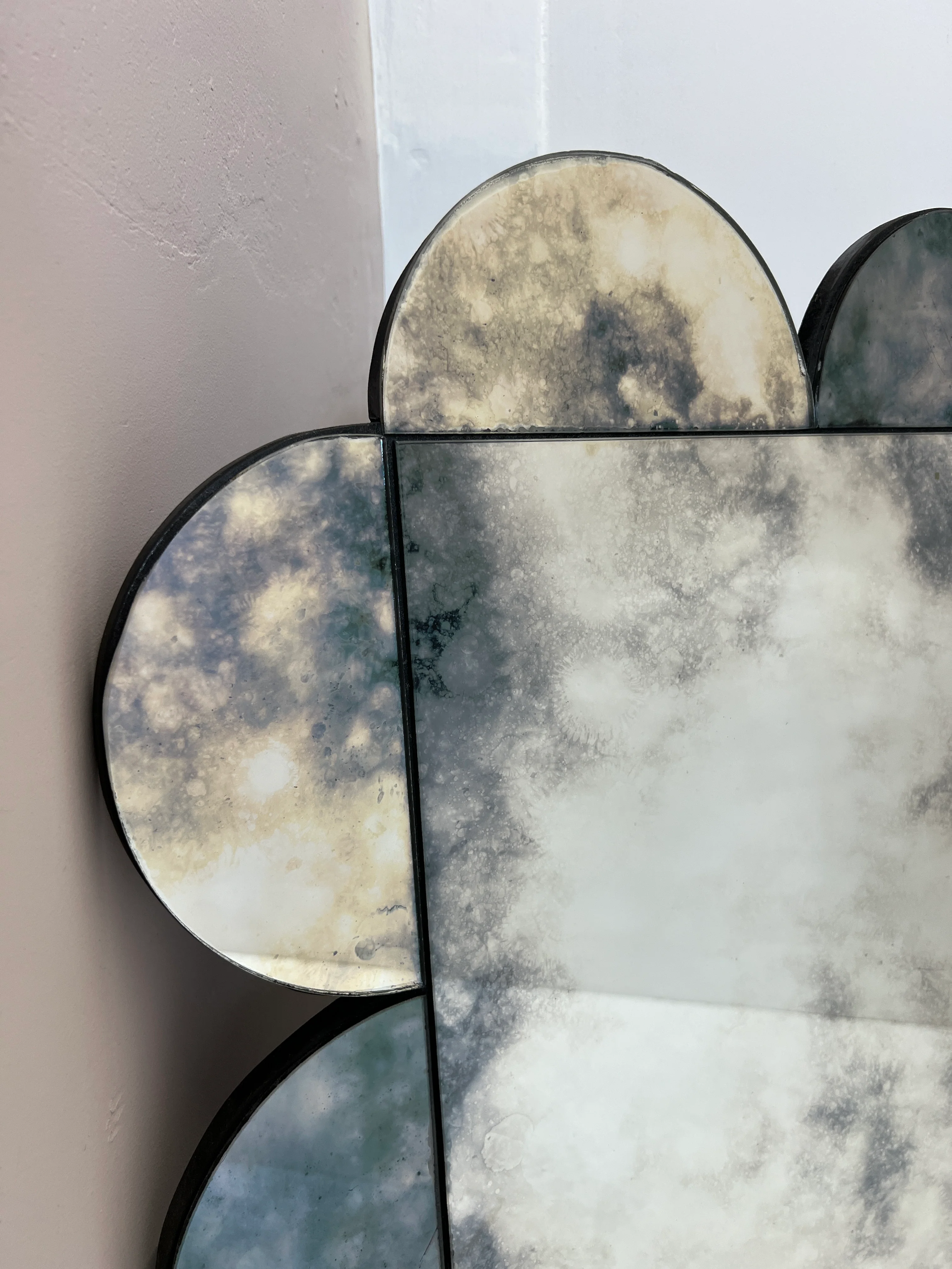 Clouded antiqued mirror - 810 x 820mm - Image 2