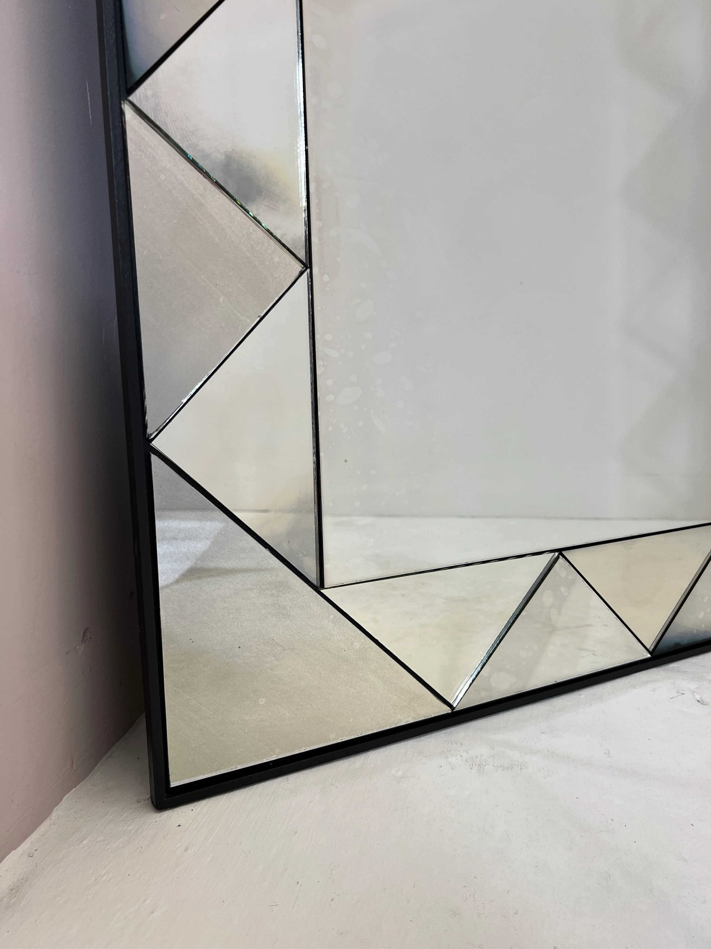 Contemporary antiqued mirror - 828 x 1234mm - Image 2