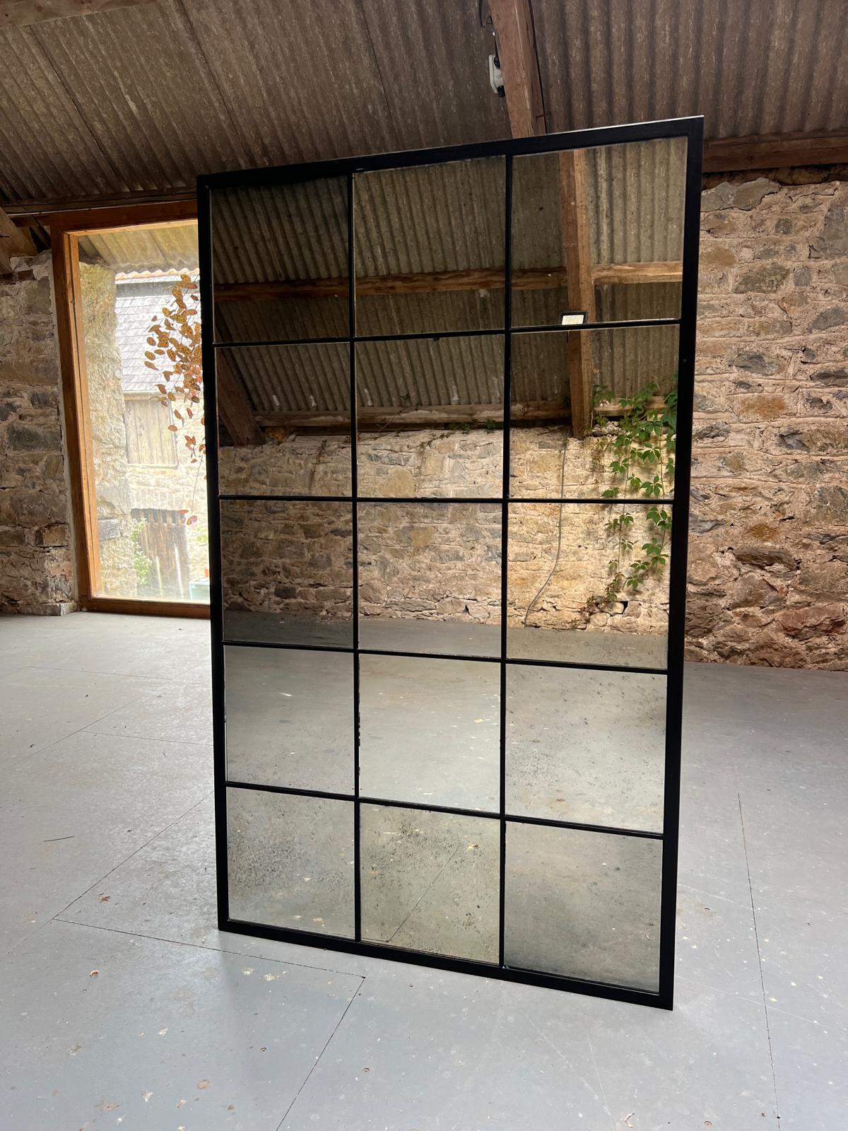 Crittal mirror in Light Mottle - 767 x 1260mm - Image 3