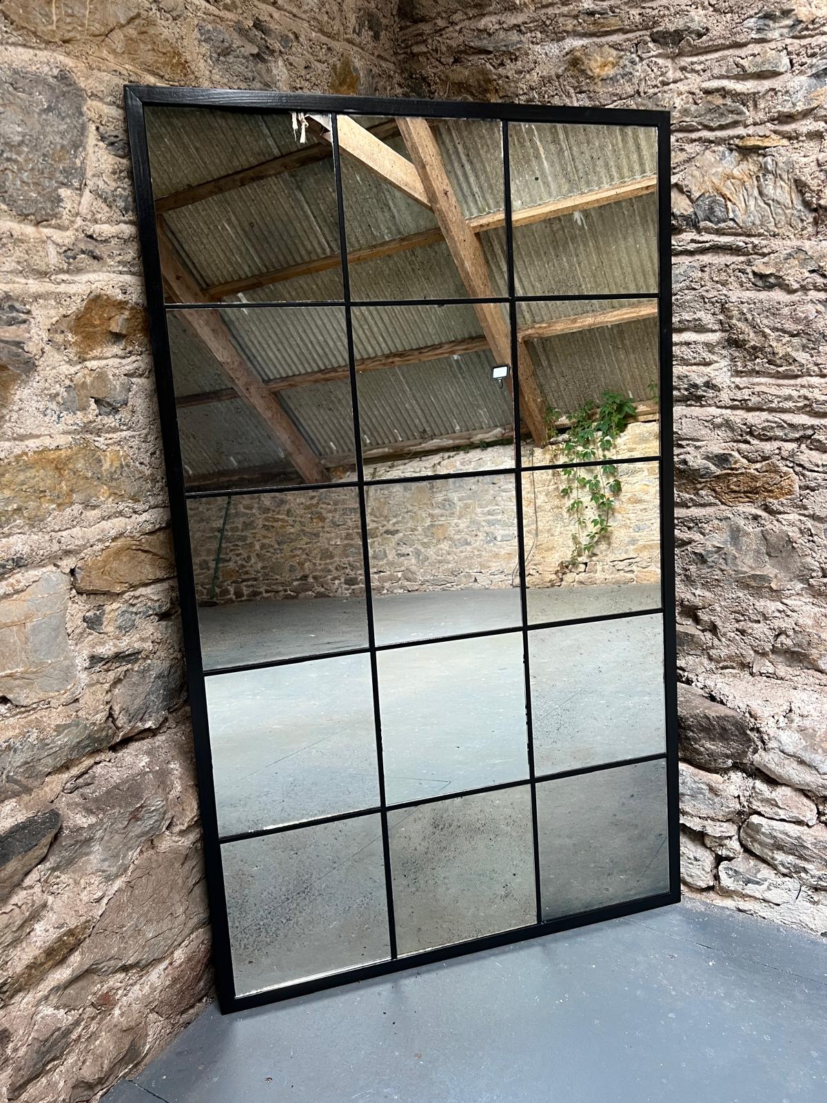 Crittal mirror in Light Mottle - 767 x 1260mm - Image 4
