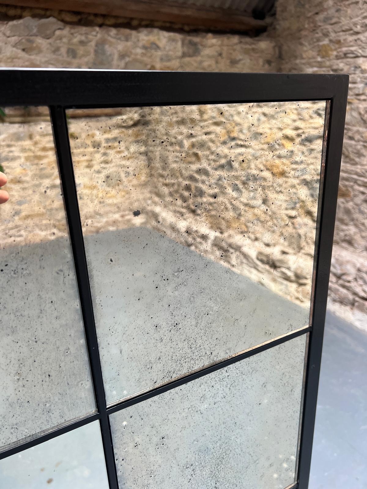 Crittal mirror in Light Mottle - 767 x 1260mm - Image 5