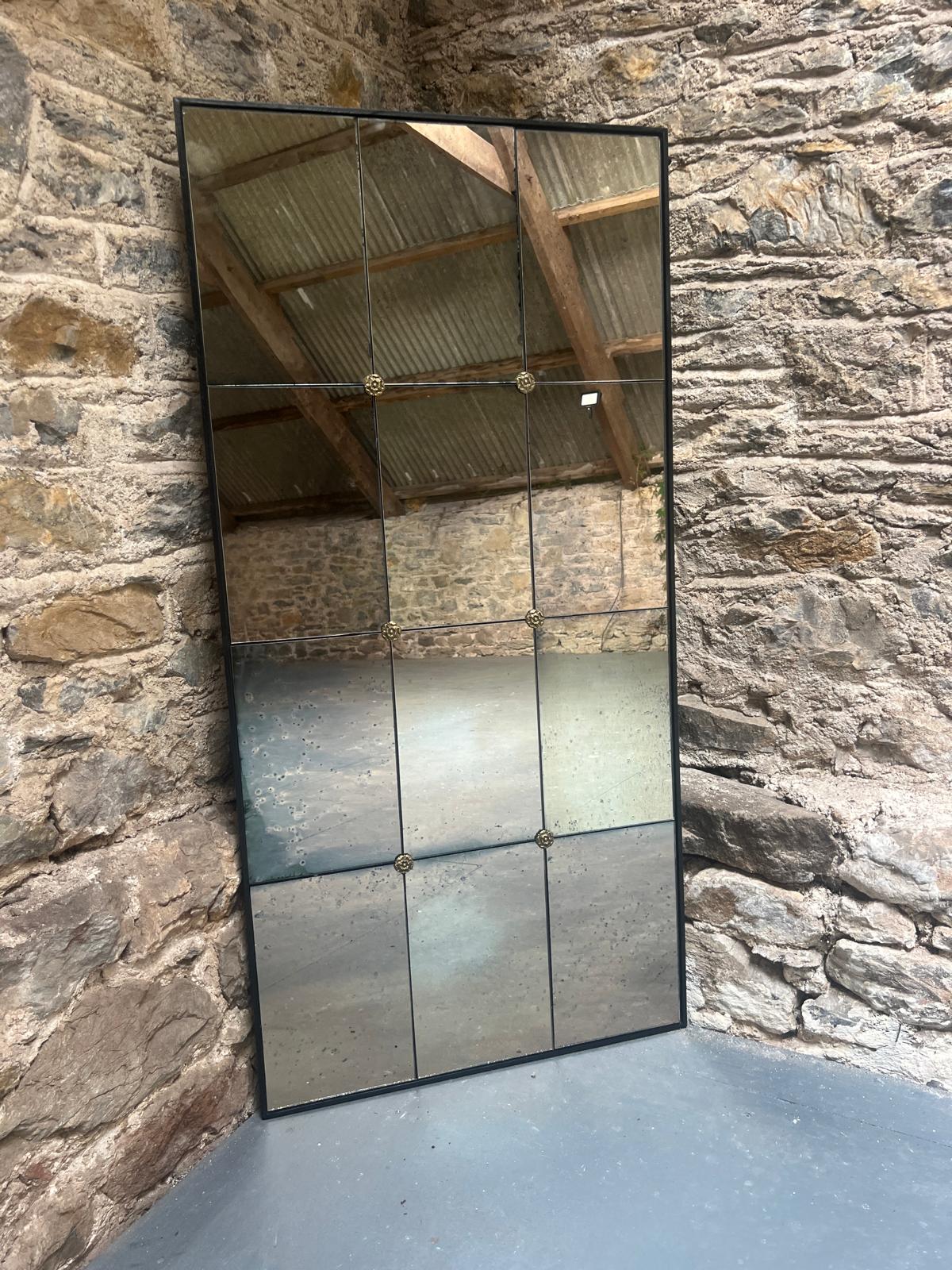Heavy Restoration panelled mirror - 607 x 1236mm - Image 6