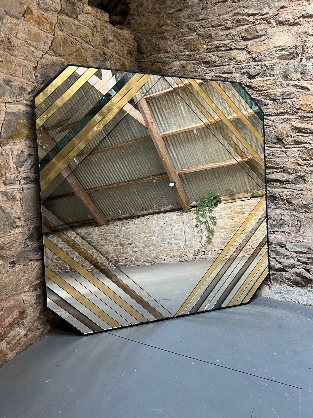 Large panelled Octagon Mirror - 1235 x 1235mm - Image 4