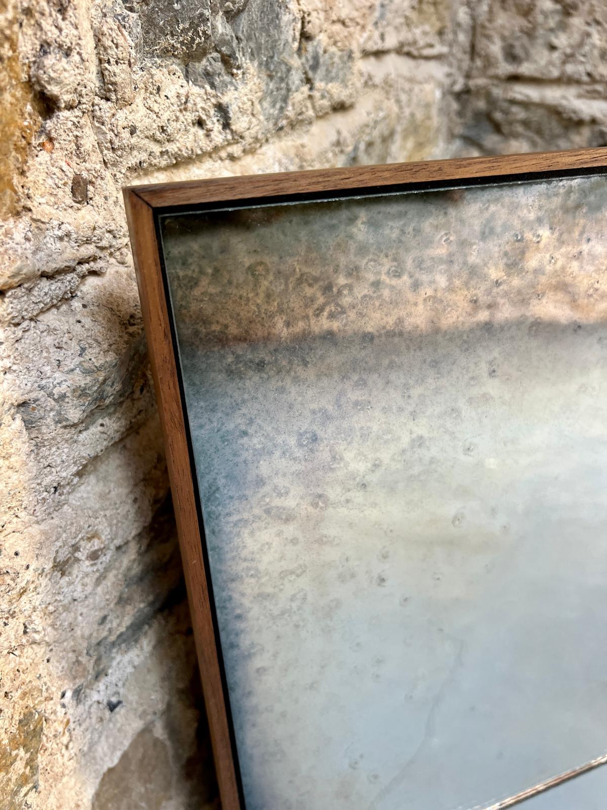 Panelled Wobble Glass in Rough Edges - 780 x 955mm - Image 2