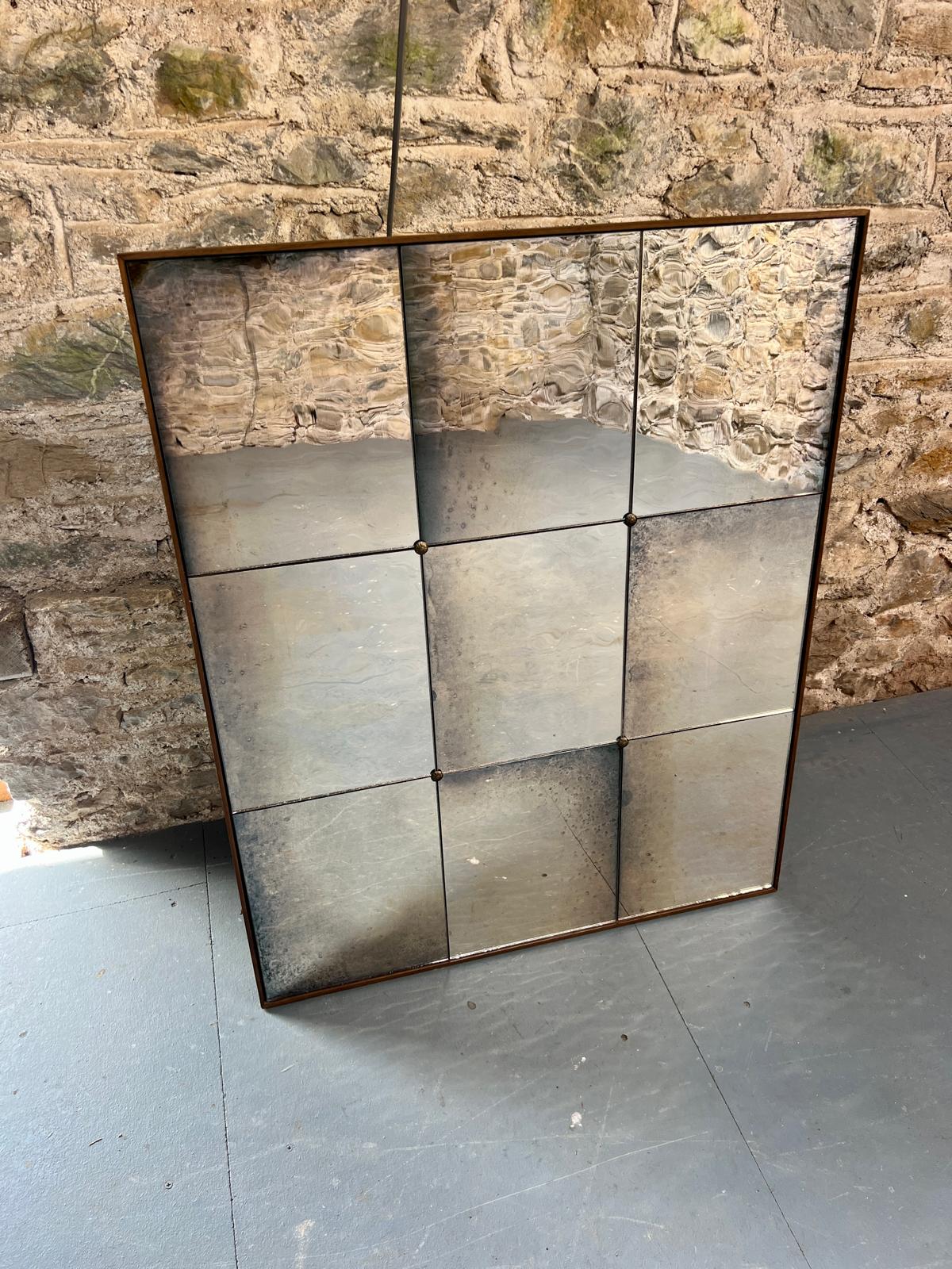 Panelled Wobble Glass in Rough Edges - 780 x 955mm - Image 7