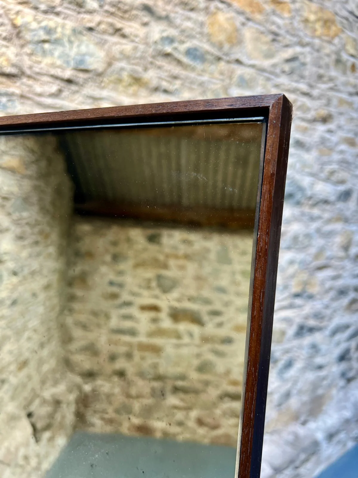 Single Panel Light Fox with walnut frame - 694 x 1794mm - Image 2