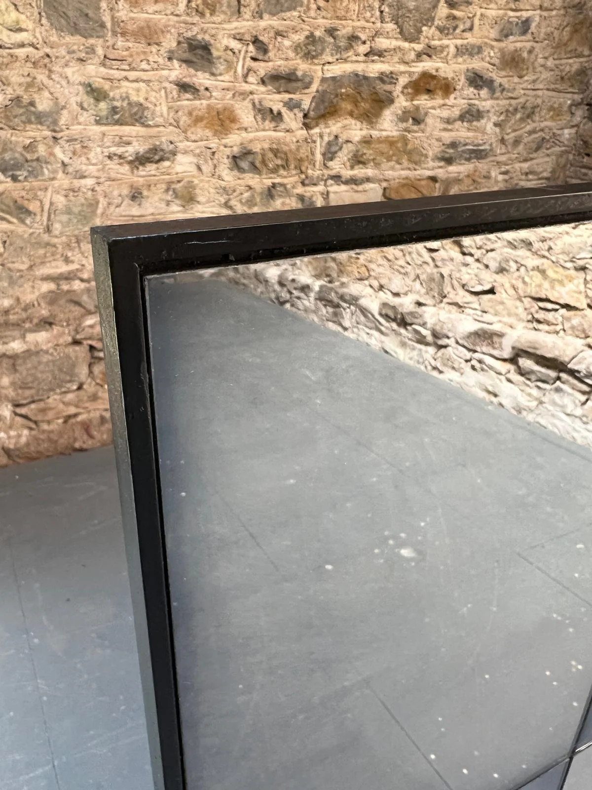 Smoke panelled mirror - 1025 x 1042mm - Image 2