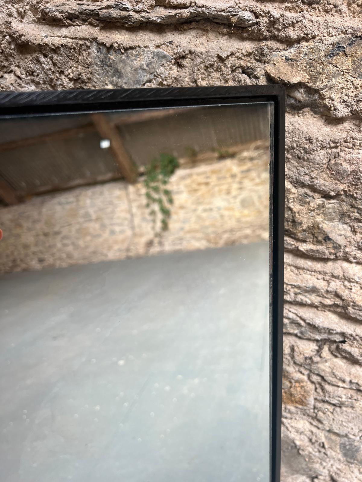 Smoke panelled mirror - 1025 x 1042mm - Image 4