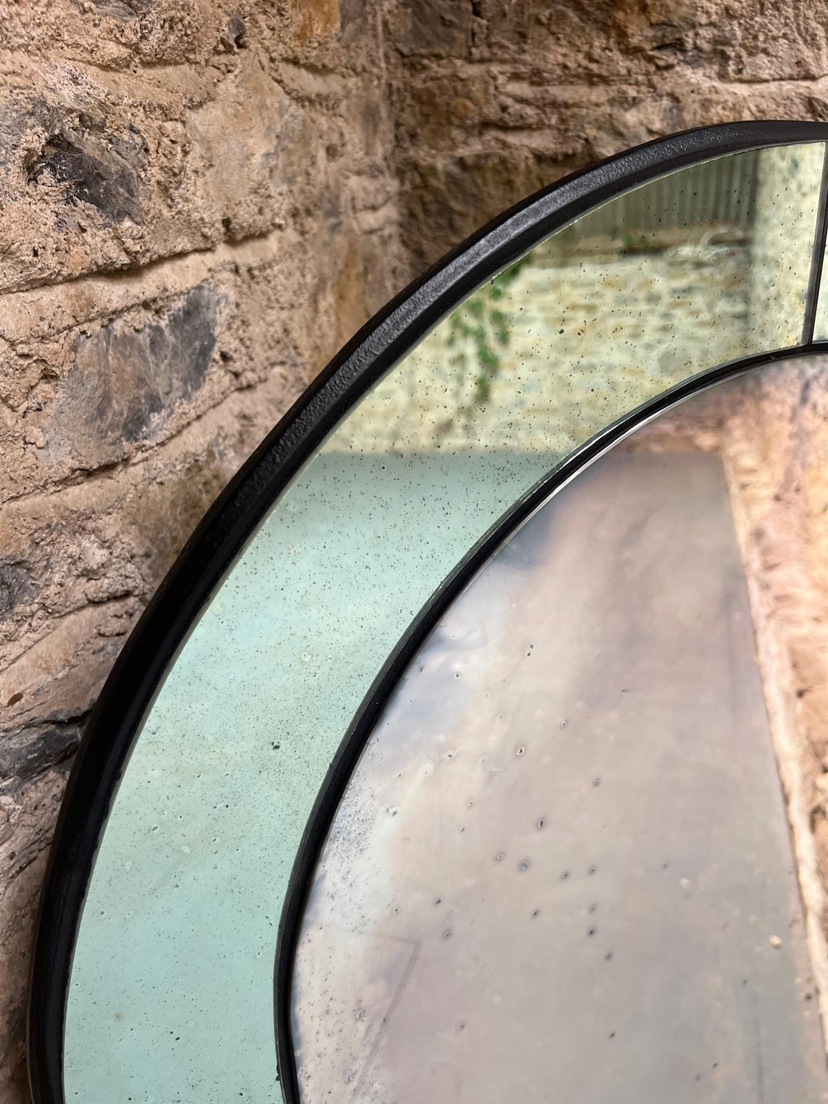Art Deco green panelled oval  - 720 x 1250mm - Image 2